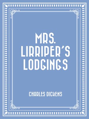 cover image of Mrs. Lirriper's Lodgings